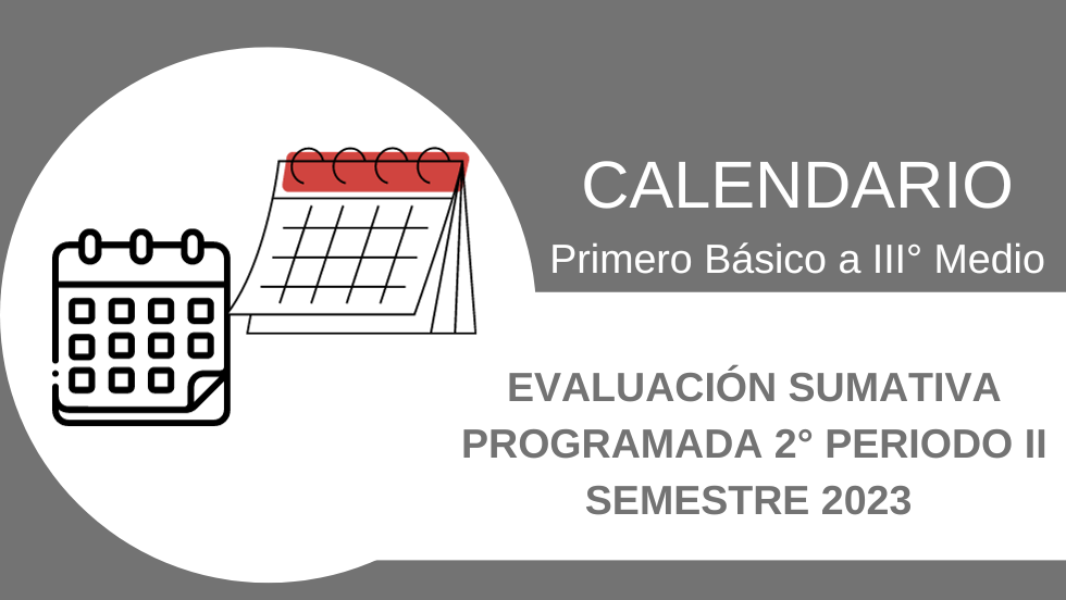 CALENDARIO EVALUACIÓN SUMATIVA PROGRAMADA 2° PERIODO…